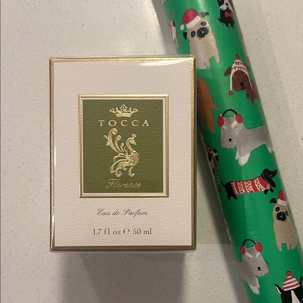 Tocca Florence Eau de Parfum with Festive Green Gift Wrap